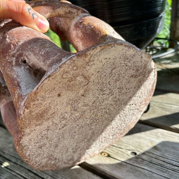 Vintage Terracotta Brown Circle of Friends Candle Holder Sculpture - Picture 4 of 16